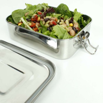 Leak Resistant Rectangle Lunch Box with Silicone Seal