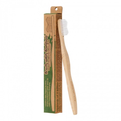 Adult Bamboo Toothbrush - Brush With Bamboo (Plant-based)